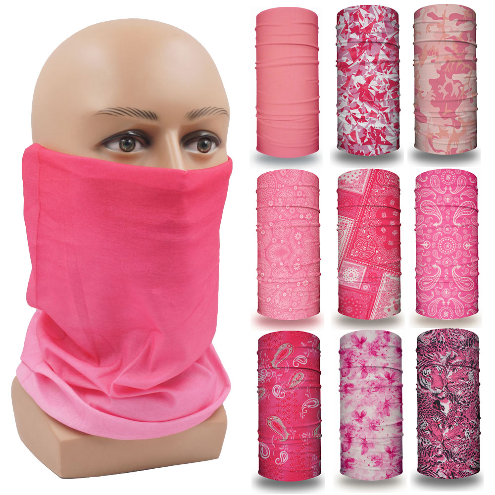 Running Gear Youtube - Bandana Pink Masker Wajah Hiking Bandana