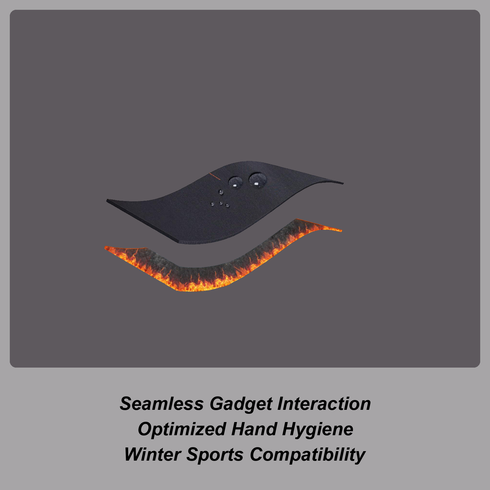 Running Gear In Snow - Sarung Tangan Musim Dingin Tahan Angin