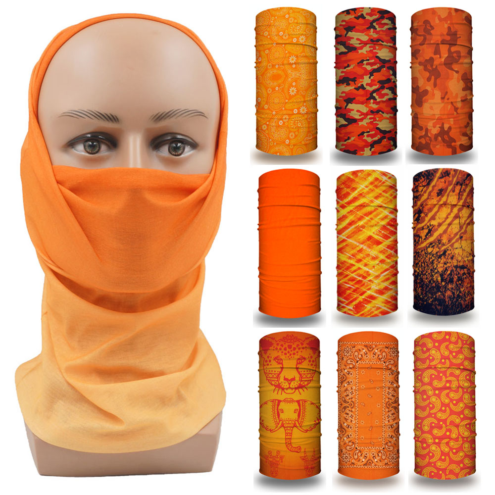 Running Gear Youtube - Bandana wajah oranye wanita, penutup kepala