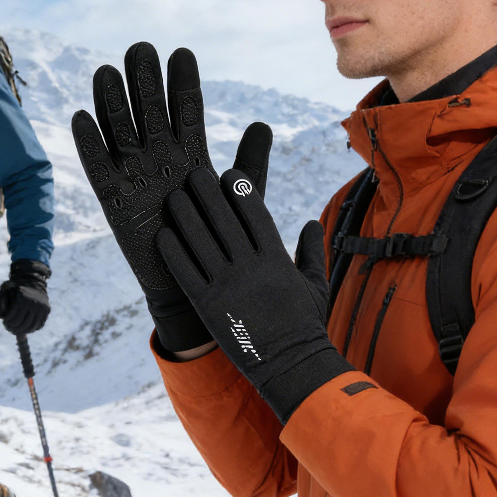 Running Gear In Snow - Sarung Tangan Bersepeda Hangat Sarung Tangan