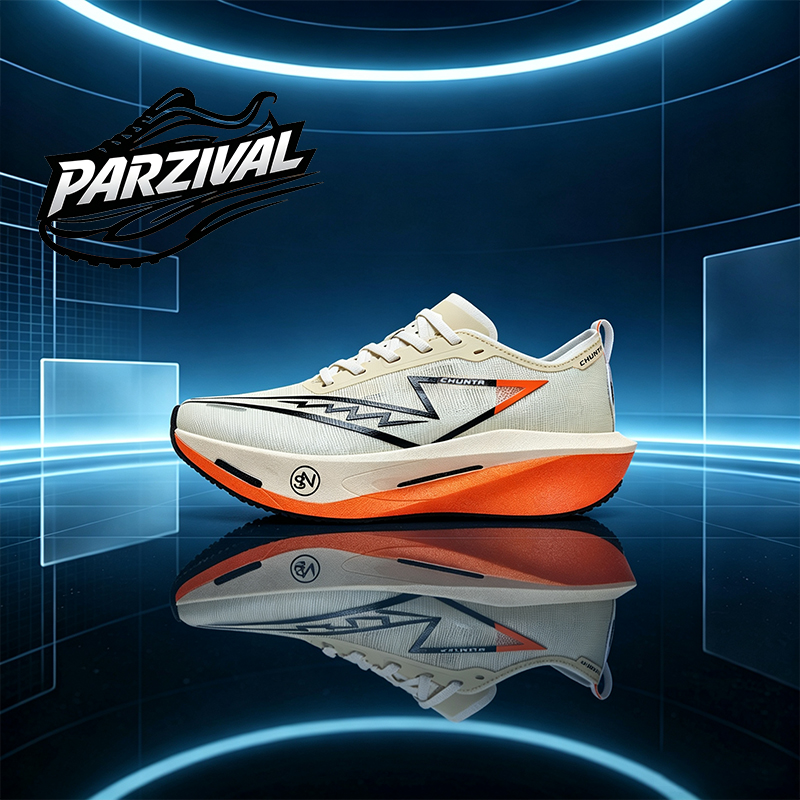 Running Shoe Carbon - Sepatu Lari Pria Berbahan Karbon, Bernapas,