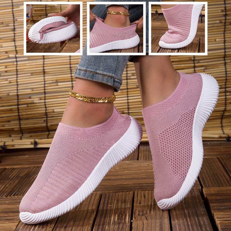 Running Gear For Women - Sepatu Sneakers Wanita Bahan Rajut Bernapas