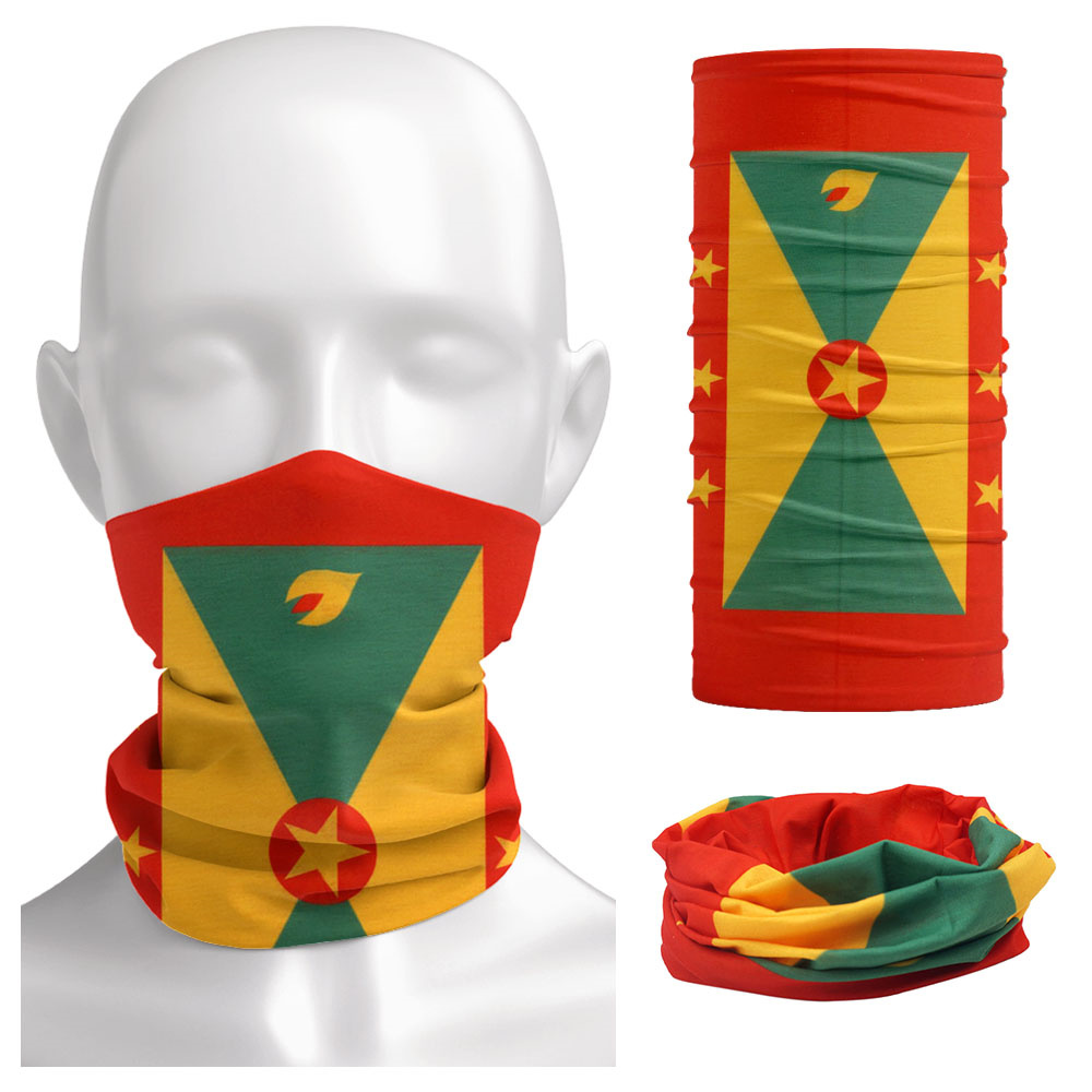 Running Gear Youtube - Grenada bendera pola wajah Bandana leher