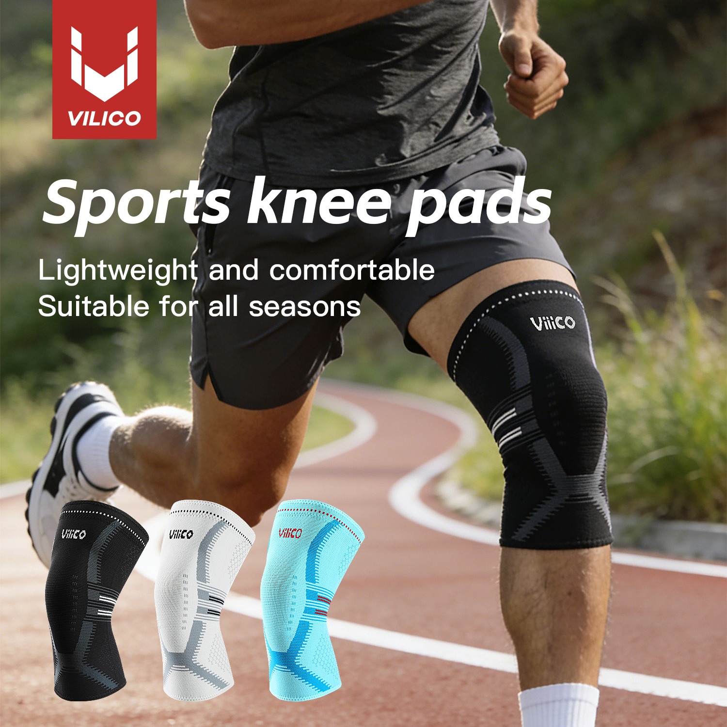 Compression Calf Sleeve - 1 Buah Penyangga Lutut untuk Wanita