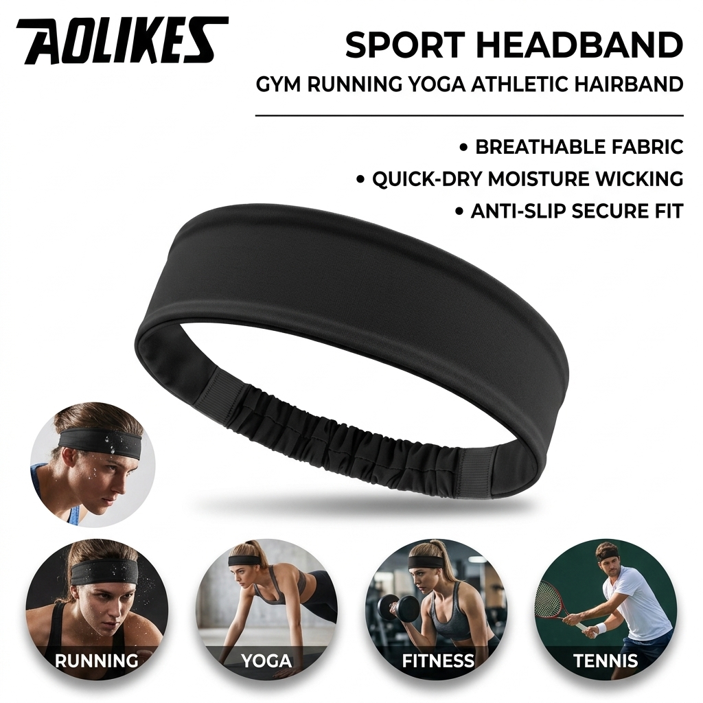 Pita Penahan Keringat Polieste - Running Gear Quick Dry ulasan dan harga