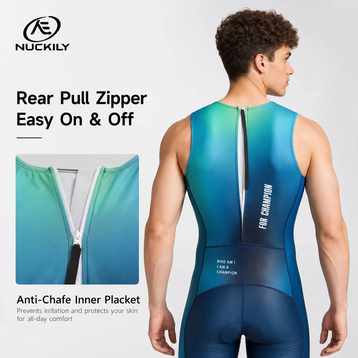 NUCKILY Setelan Triathlon Tanp - Running Gear Youth ulasan dan harga