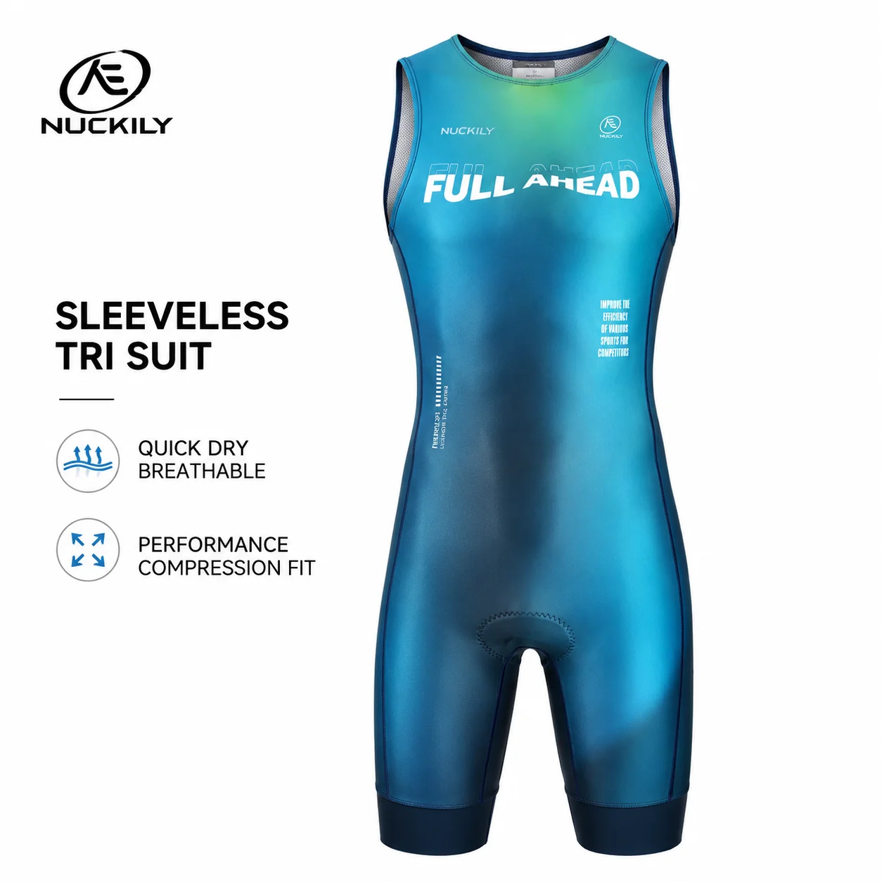 NUCKILY Setelan Triathlon Tanp - Running Gear Youth ulasan dan harga