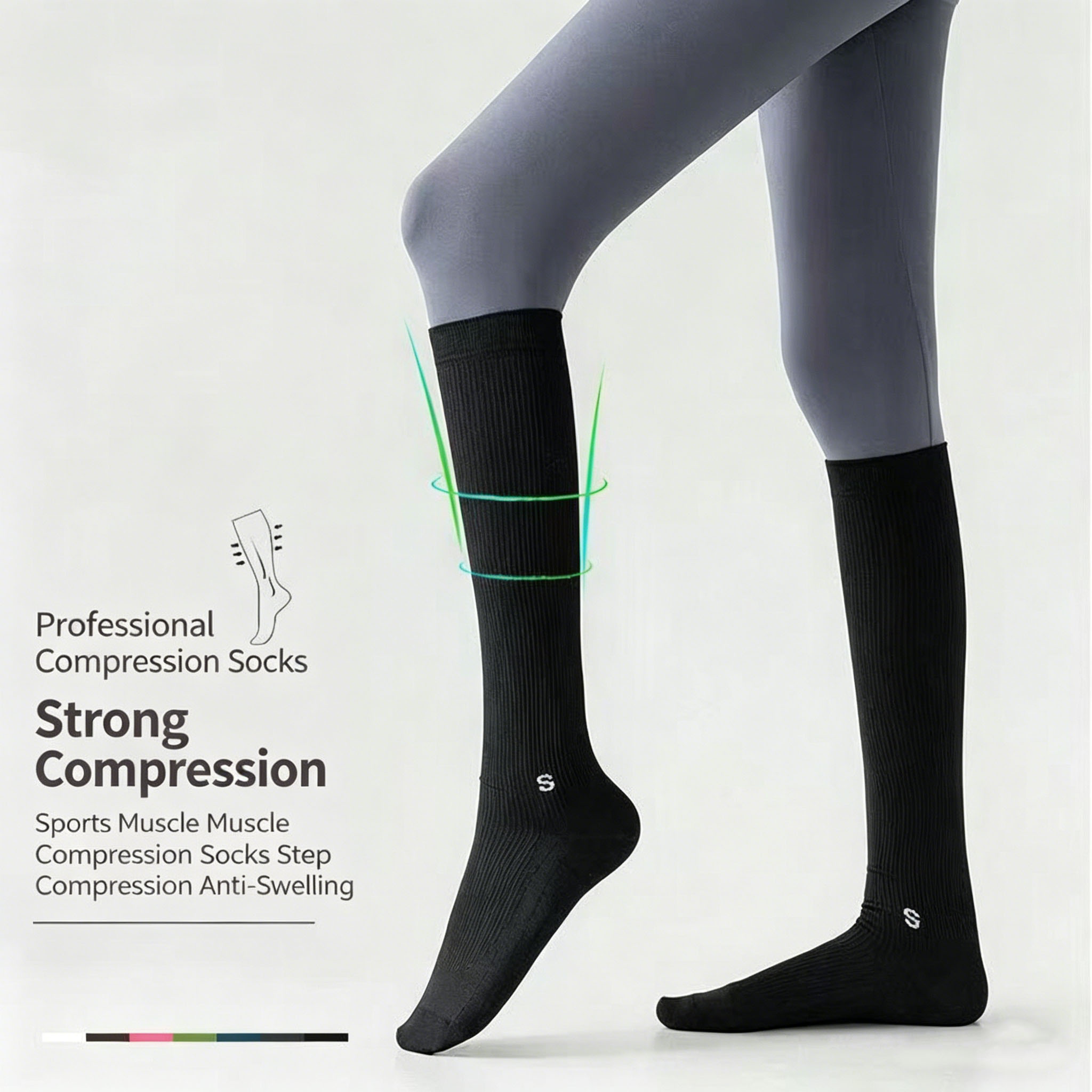 Kaos Kaki Kompresi Olahraga Pr - Compression Calf Sleeve ulasan dan harga