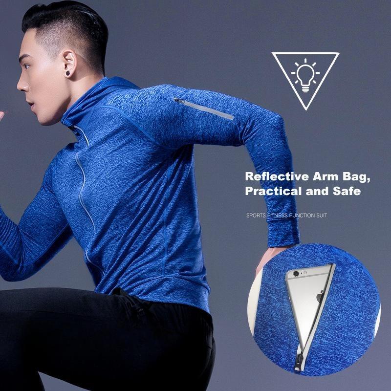 Set Pakaian Fitness Pria 5-Pie - Running Gear Quick Dry ulasan dan harga