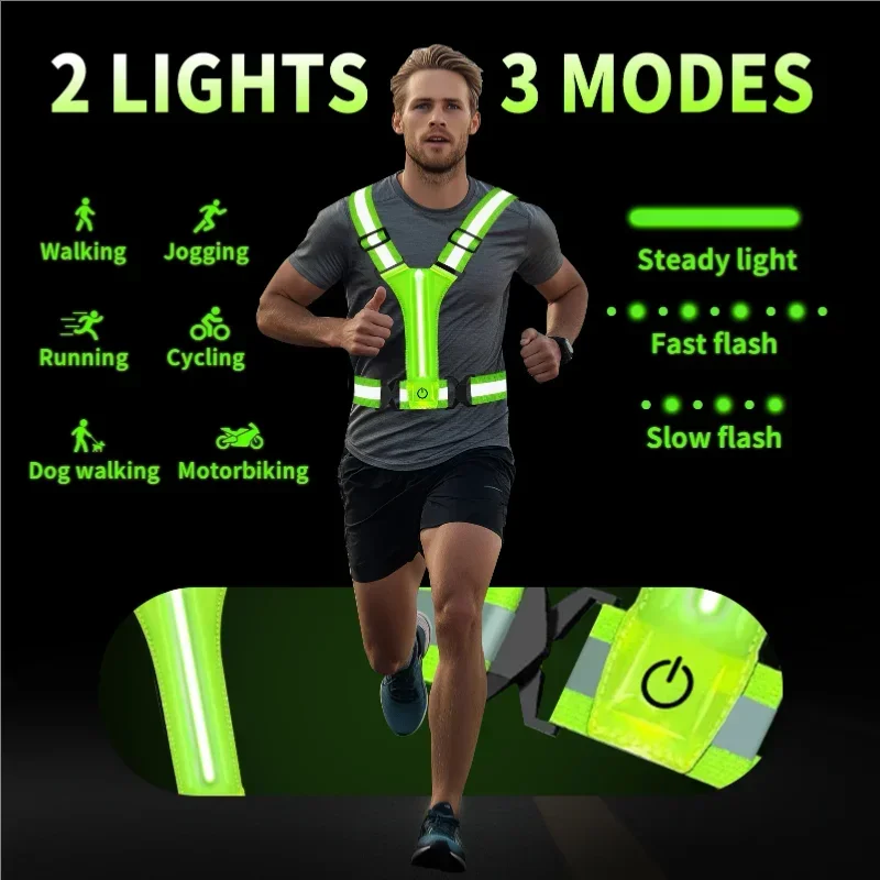 Rompi Reflektif LED untuk Lari - Running Gear For Night ulasan dan harga