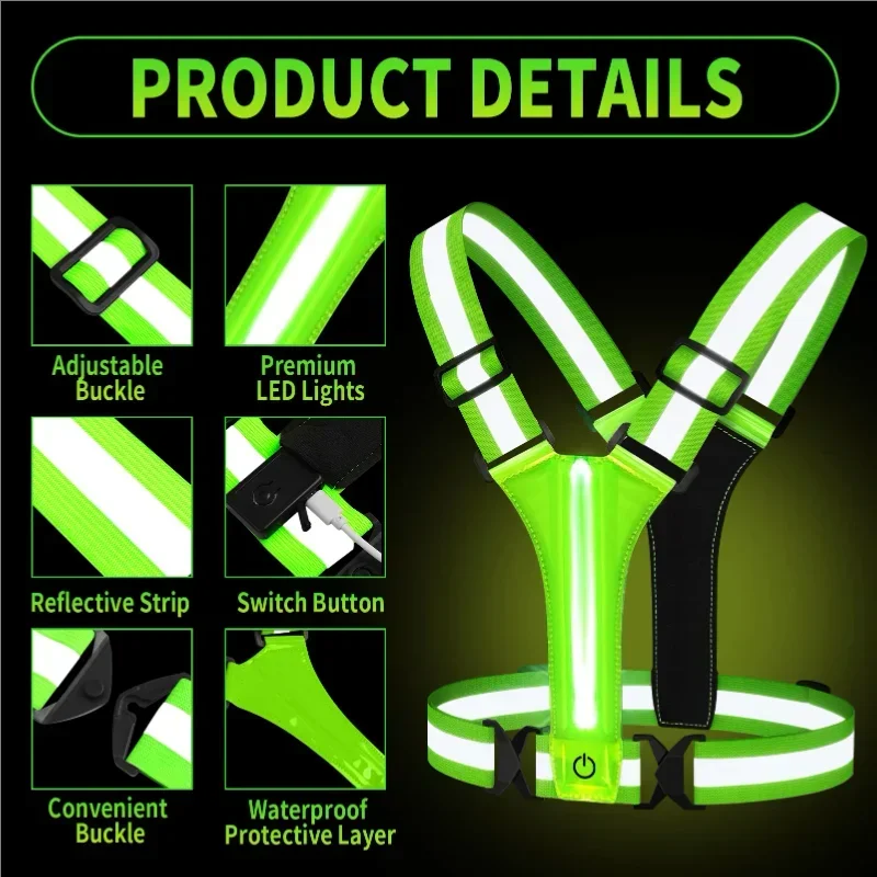 Rompi Reflektif LED untuk Lari - Running Gear For Night ulasan dan harga