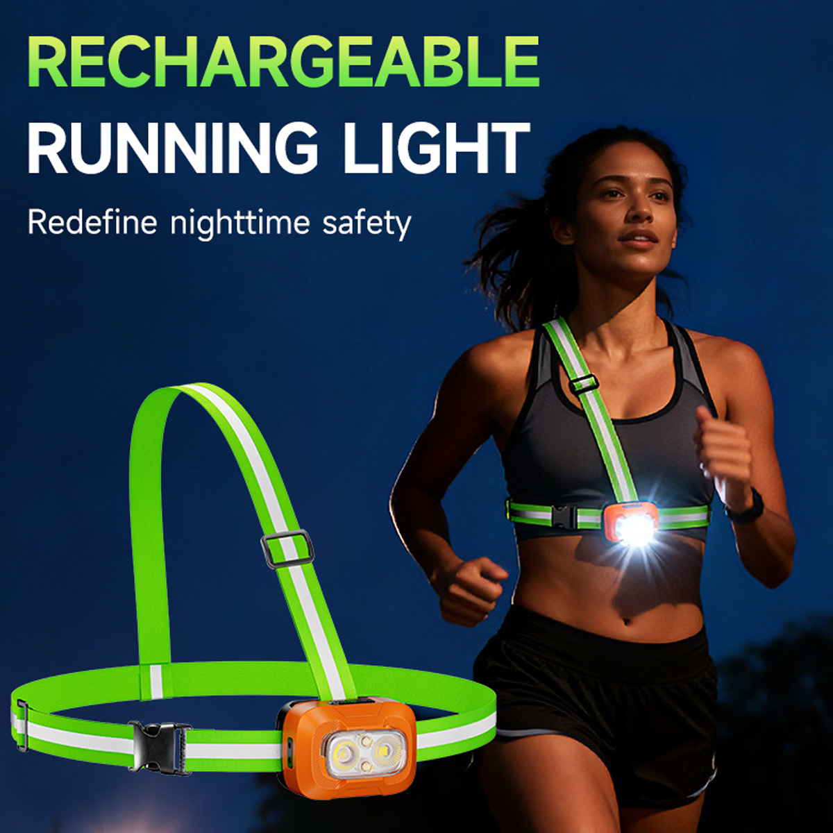 Lampu Lari USB Dapat Diisi Ula - Running Gear For Night ulasan dan harga