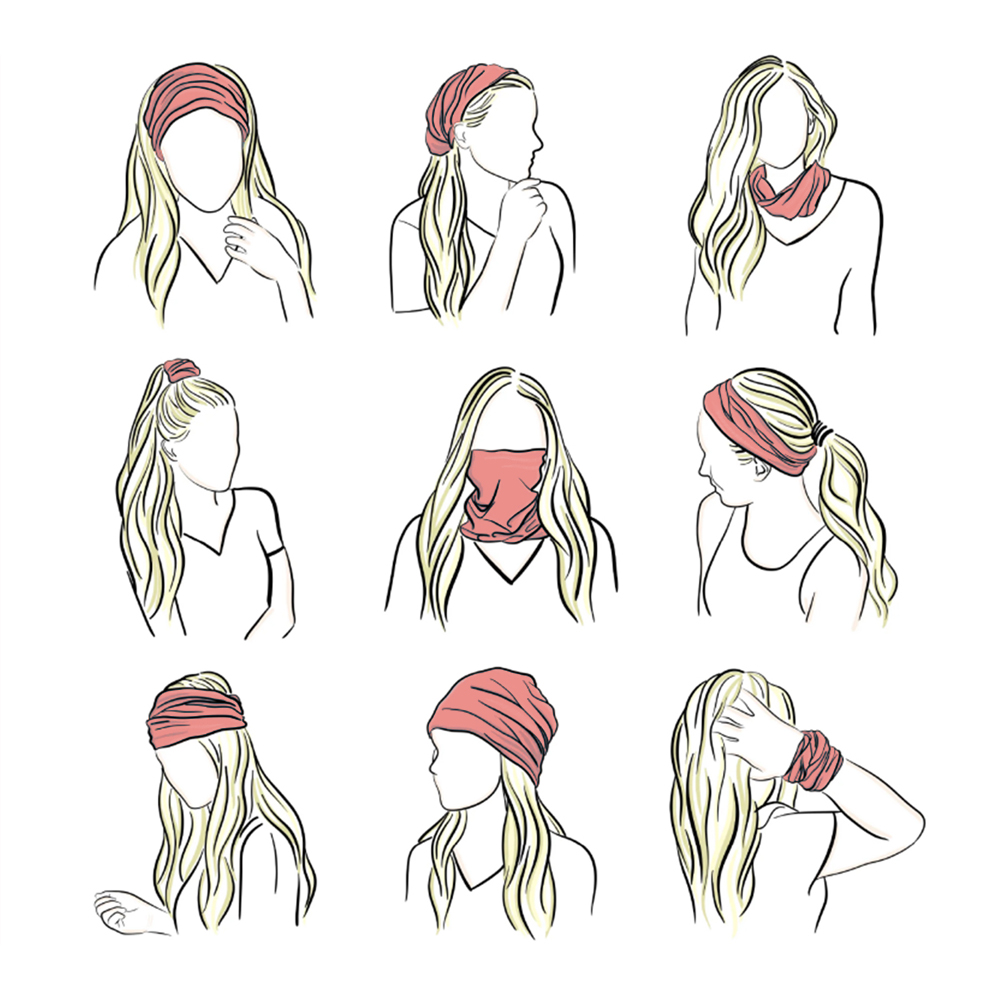 Bandana Pink Masker Wajah Hiki - Running Gear Youtube ulasan dan harga