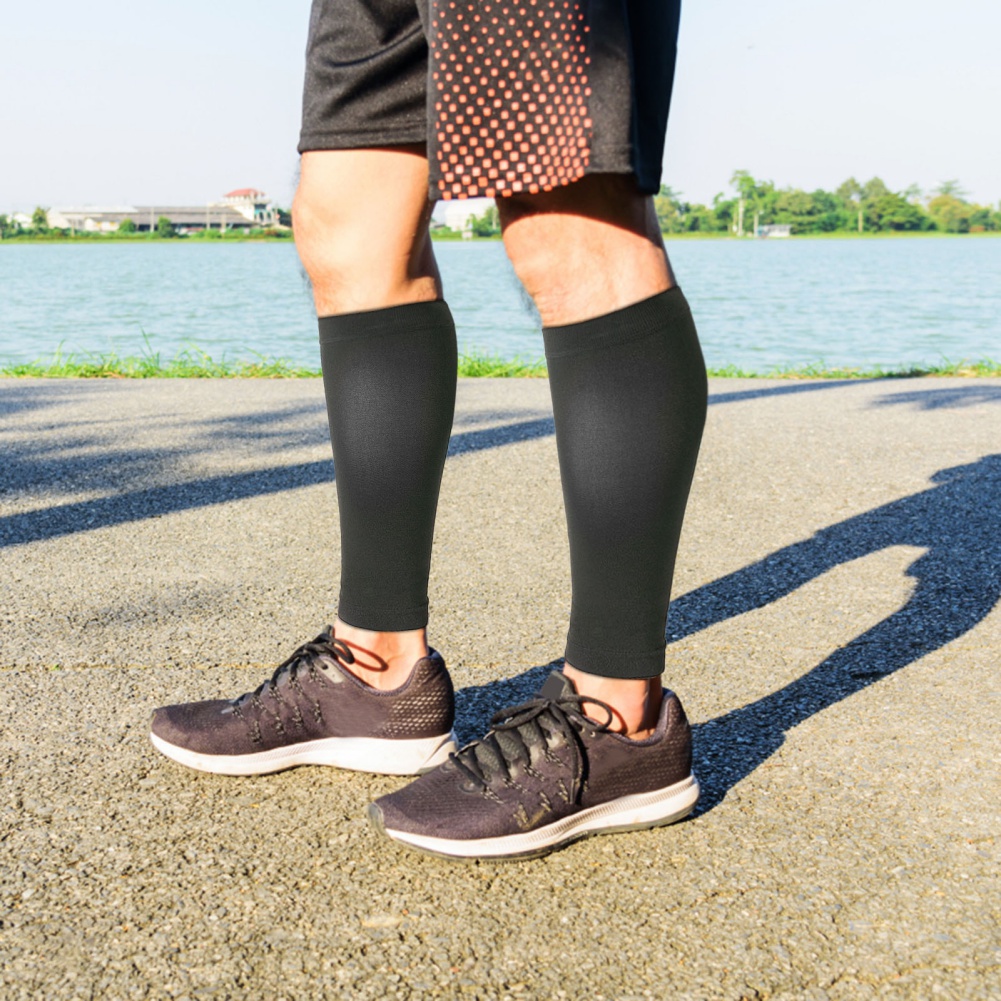 1 pasang Kebugaran berlari len - Compression Calf Sleeve ulasan dan harga