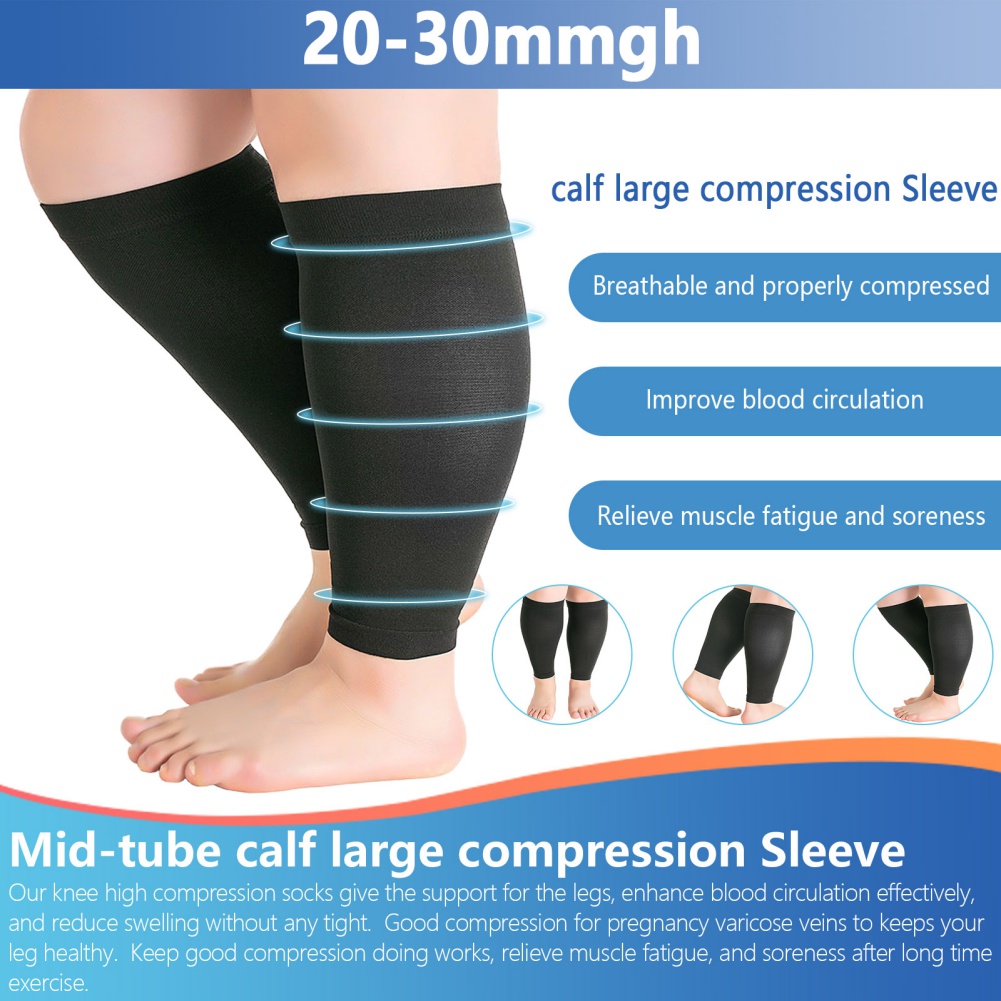 1 pasang Kebugaran berlari len - Compression Calf Sleeve ulasan dan harga